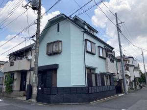 足立区　外壁・屋根塗装工事　ミントカラーにイメチェン！長年のお悩み解消で気持ちも爽やか
