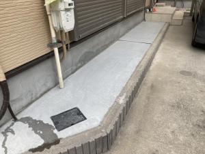 足立区　土間工事　お家まわりがスッキリ快適に！