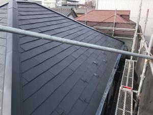 足立区　屋根塗装工事　スムーズ・安心施工に満足