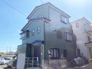 川口市　外壁・屋根塗装工事　落ち着いたグリーンカラーが個性とオシャレを演出